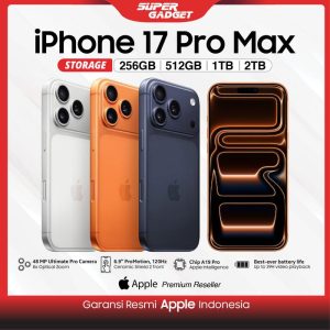 Apple Iphone 17 Pro Max Garansi Resmi IBox Indonesia - Silver White, 2TB